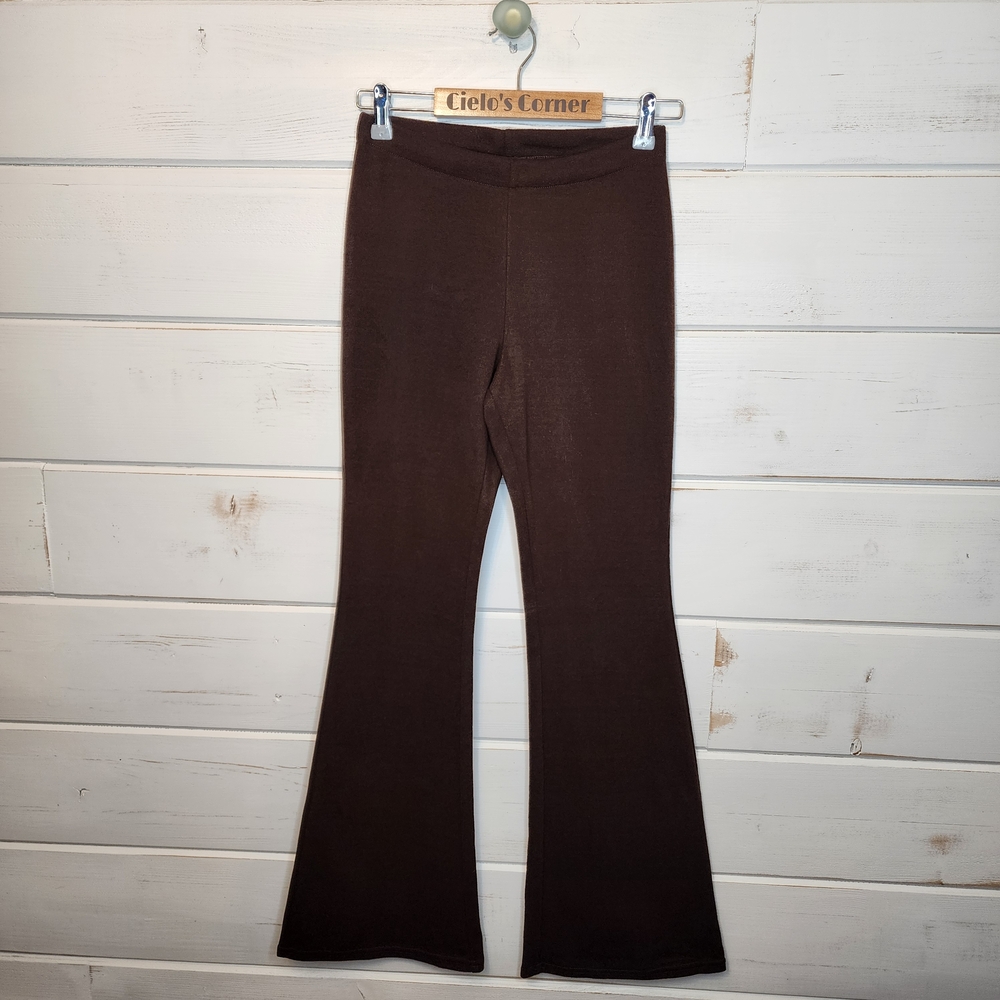 H&M Divided Rich Brown Flared Leggings XS